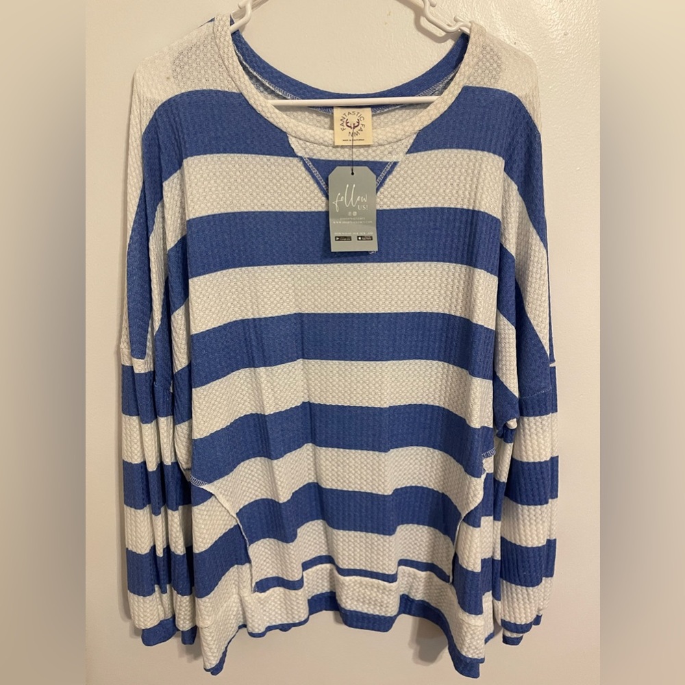 NWT L Fantastic Fawn top